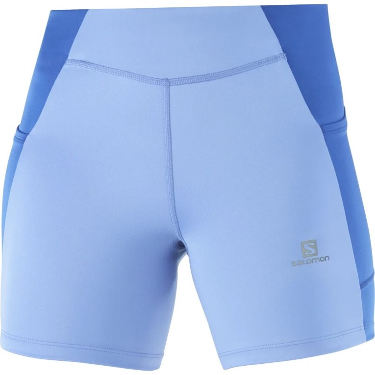 Salomon Cross Run 5'' Short Women's Running Tights Blue | CA 27L85